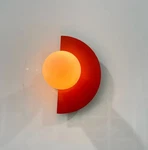 Stilnovo Wall Sconce Light Frosted Ball Italian Lamp Modern Fixture. Fixed Price $220.00.