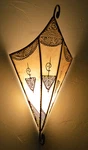 Moroccan Wall Sconce Light Fixture Decorative Henna Goat Skin Handmade Beige. Fixed Price $44.99.