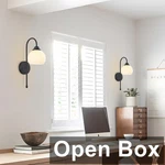 Kco W1103-BW-2PC Set Of 2, Vintage Milk Glass Wall Sconce's, Black. Fixed Price $73.01.