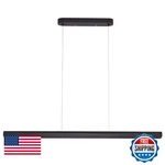 Yisdesign 47INCH Wood Led Linear Pendant Light Dimmable Ceiling. Fixed Price $295.90.
