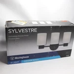 Westinghouse Sylvestre Three-light Indoor Wall Fixture Oil Rubbed Bronze. Fixed Price $26.70.