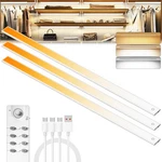 204 Led Under Cabinet Lights Wireless With Full Lighting,rechargeable Closet .... Fixed Price $148.76.