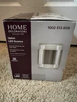 Home Decorators Upton 60-WATT Equivalent Brushed Nickel Led Wall Sconce. Fixed Price $25.88.