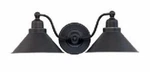 Nuvo 60-1711 2-LIGHTS Wall Sconce In Mission Dust Bronze And Metal Shade. Fixed Price $114.99.