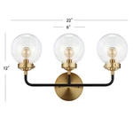 Jonathan JYL9011A Caleb 3-LIGHT 22" Brass Wall Sconce Contemporary,transiti.... Fixed Price $109.25.