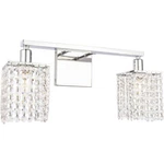 Wall Sconce Fixture Bathroom Vanity Crystal And Chrome Lighting 18". Fixed Price $264.43.