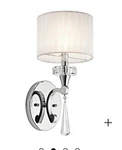 Kichler Lighting 42634CH Parker Point - Contemporary 1 Wall Sconce With. Fixed Price $159.95.