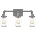 Quoizel SQR8603GV Squire 21.5" X 11" Three Light Bath Sconce , Galvanized Finish. Fixed Price $200.00.