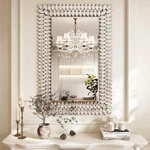 Luxury Jeweled Rectangle Wall Mirror 24"X36" For Bathroom & Living. Fixed Price $224.99.