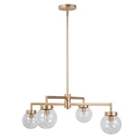 Lnc Ceiling Lighting Glass Globe Metal Chandelier Led Dimmable A03894. Fixed Price $19.99.