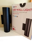 New Leonlite Cylinder 12" Up/ Down Wall Light Fixture - 1600 Lumens. Fixed Price $36.00.