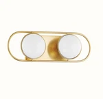 Mitzi Amy 2 Light Wall Sconce Aged Brass Opal Glass G9 Bath Vanity New. Fixed Price $99.99.