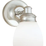 Norwell Lighting Spencer 1-LIGHT Wall Mounted Sconce Brushed Nickel 8791-BN. Fixed Price $148.00.