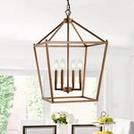 Jonathan Y 16" Classic 4-BULB Lantern Metal Led Pendant, Antique Gold Pagoda. Fixed Price $216.99.