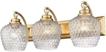 Golden Lighting Adeline 3-LIGHT Brushed Vanity 1088-BA3 Mbg-clr. Fixed Price $177.96.