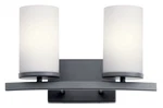 Kichler 45496 Crosby 2 Light 16"W Vanity - Black. Fixed Price $124.97.