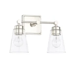 Capital Lighting 121821PN-432 Polished Nickel 2-LIGHT 10"T Bathroom Vanity. Fixed Price $65.97.