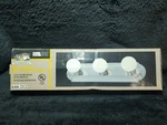 The Hampton's Bay Lighting 18" Chrome Bath Bar (3 Bulb Fixture). Fixed Price $12.97.