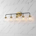 Jonathan Caleb 38" 5-LIGHT Brushed Gold Vanity Transitional Iron Glass. Fixed Price $89.90.