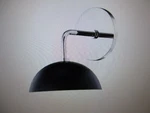 Mitzi Renee 1-LIGHT Polished Nickel/black Wall Sconce With Opal Glossy Shade. Fixed Price $55.96.