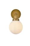 Elegant Lighting LD7030W8 Hanson 12" Tall Bathroom Sconce - Brass / Frosted. Fixed Price $64.00.