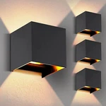 4-PACK Led Outdoor Wall Mount Lights Exterior/interior, Square Modern Sconc. Fixed Price $151.99.