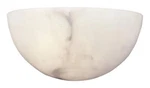 Metropolitan N2031-1 6" Tall Wall Sconce With Alabaster Stone Shade, White. Fixed Price $150.00.