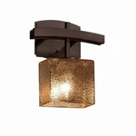 Justice Design Fusion 1 Light Dark Bronze Wall Sconce, Mercury Shade. Fixed Price $79.99.