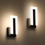 Joosenhouse Modern Led Wall Hard-wired 9.76 Inch 2PACK, Black -non Dimmable. Fixed Price $83.78.
