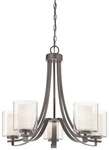 Minka Lavery 4105 Parsons Studio Light 26"W Vantage Chandelier - Smoked Iron. Fixed Price $379.00.