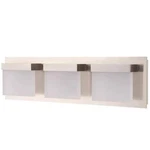 Hdc Alberson Collection 3-LIGHT Brushed Nickel Led Vanity Light+frosted Acrylic. Fixed Price $47.45.