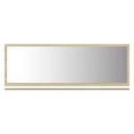 Mirror Wall Mounted Bath White And Sonoma Oak Engineered Wood Vidaxl. Fixed Price $51.99.