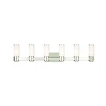 Livex 52126-35 Contemporary Modern Six Wall Sconce/bath Light From Weston Col.... Fixed Price $429.82.
