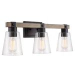 Kira Home Asher 23" 3-LIGHT Farmhouse Vanity/bathroom + Funnel Glass Sh.... Fixed Price $119.24.