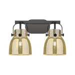 Innovations Pilaster Ii Bell 2LT 17" Bath, Black/mercury 423-2W-BK-G412-6ME. Fixed Price $330.88.