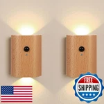 Landgoo Wooden Led Step Wall Lamp, 2700-3000K Motion Sensor Night Lights,. Fixed Price $75.90.