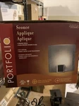Pocket Contemporary Modern Glass Wall Sconce Halogen Light Chrome Black. Fixed Price $45.00.