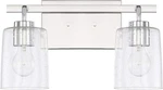 Homeplace 128521CH-449 Greyson Vanity, 2-LIGHT 200 Total Watts, Chrome. Fixed Price $73.00.