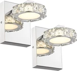 Pasentel Modern Wall Sconces Set Of 2, 1-LIGHT Led Chrome Lighting. Fixed Price $71.99.