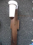 Hubbardton Forge Banded 1 Light 4.25 Inch Natural Iron Wall Torch Sconce. Fixed Price $200.00.