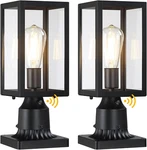 Modern Dusk To Dawn Outdoor Post Lights, 2-PACK Waterproof Lamp Fixtures. Fixed Price $112.99.