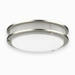 Ceiling Light 4000K Flush Mount Fixture Dimmable Double Ring 10"/12"/14". Fixed Price $20.99.
