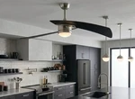 Fanimation Studio Collection Aire Duo 48" Ceiling Bn Black Remote Led. Fixed Price $119.00.