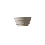 Justice Design Ambiance Curv Dentil Molding, Glass Shelf Sconce, Bisq, Incan. Fixed Price $106.56.