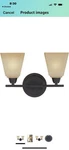 Nib 15.8 Seagull Light With Two Bath Vanity Fixture, Bronze/dark Creme. Fixed Price $35.00.