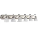 Quorum 5094-6-165 48" 6-LIGHT Bath Vanity Satin Nickel. Fixed Price $137.00.