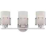 Nuvo Lighting Fusion Vanity Fixture W/ Frosted Glass 60-4683 Bn. Fixed Price $40.00.