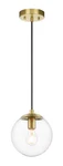 Modern Globe Pendant Brass Kitchen Lighting With Clear Glass. Fixed Price $65.99.