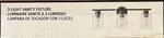 Bellevue GBF13025MBK Lydia 3-LIGHT Bathroom Vanity W/seeded Glass Shades. Fixed Price $38.99.