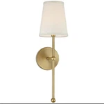 Possini Euro Design Modern Wall Lamp Warm Brass Hardwired 21" High Fixture. Fixed Price $39.00.